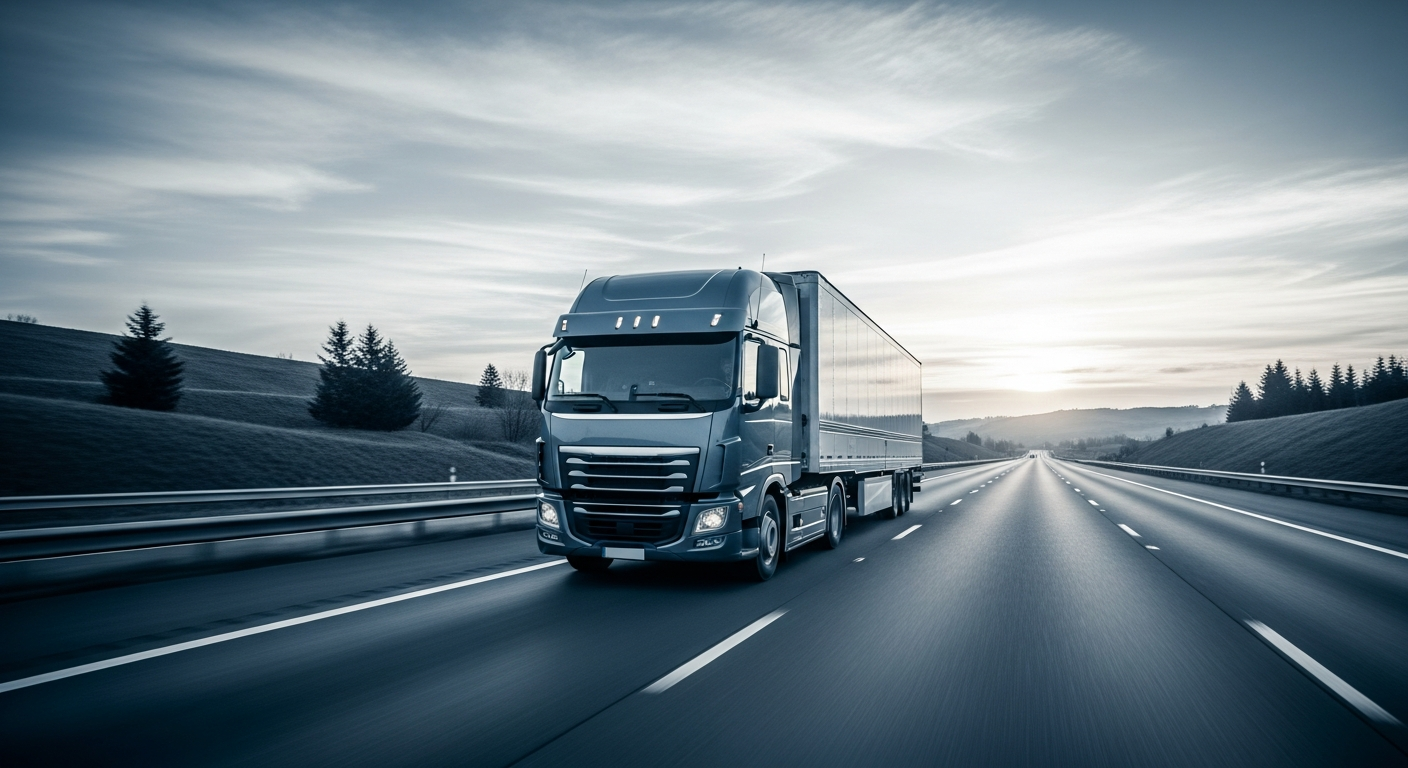 Truck driver receiving guidance